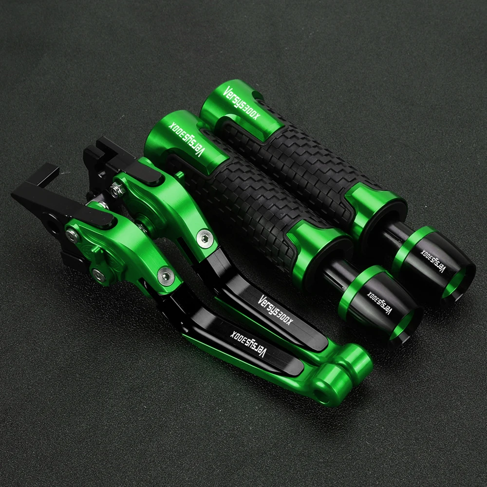 Motorcycle Accessories Brake Clutch Levers Handle Bar End Grips Caps CNC for kawasaki VERSYS300X VERSYS 300X 2008-2019 2009 2010