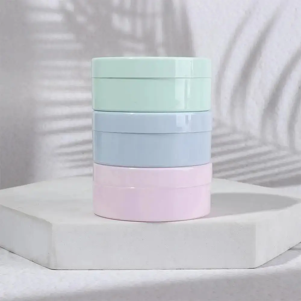 1Pcs Puff Powder Subpackage Empty Loose Powder Jars with Sifter Macaron Dispersion Powder Box White Cap 5g Cosmetics Container