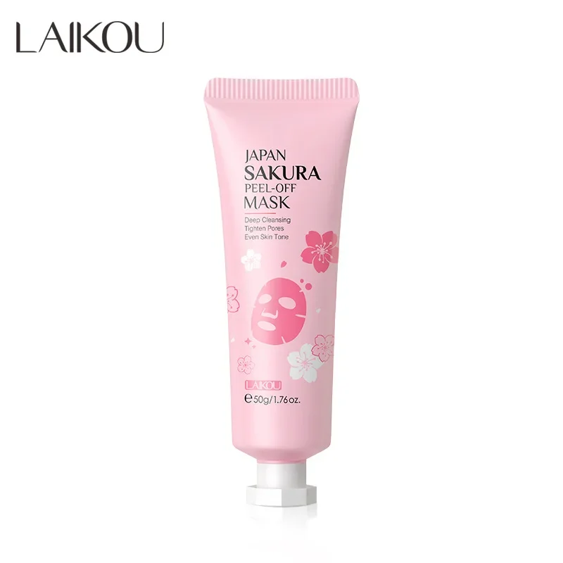 Sakura Peeling Face Mask Deep Cleansing Firming Brightening Blackhead Removed Tear Off Mask Facial Skin Care 50g