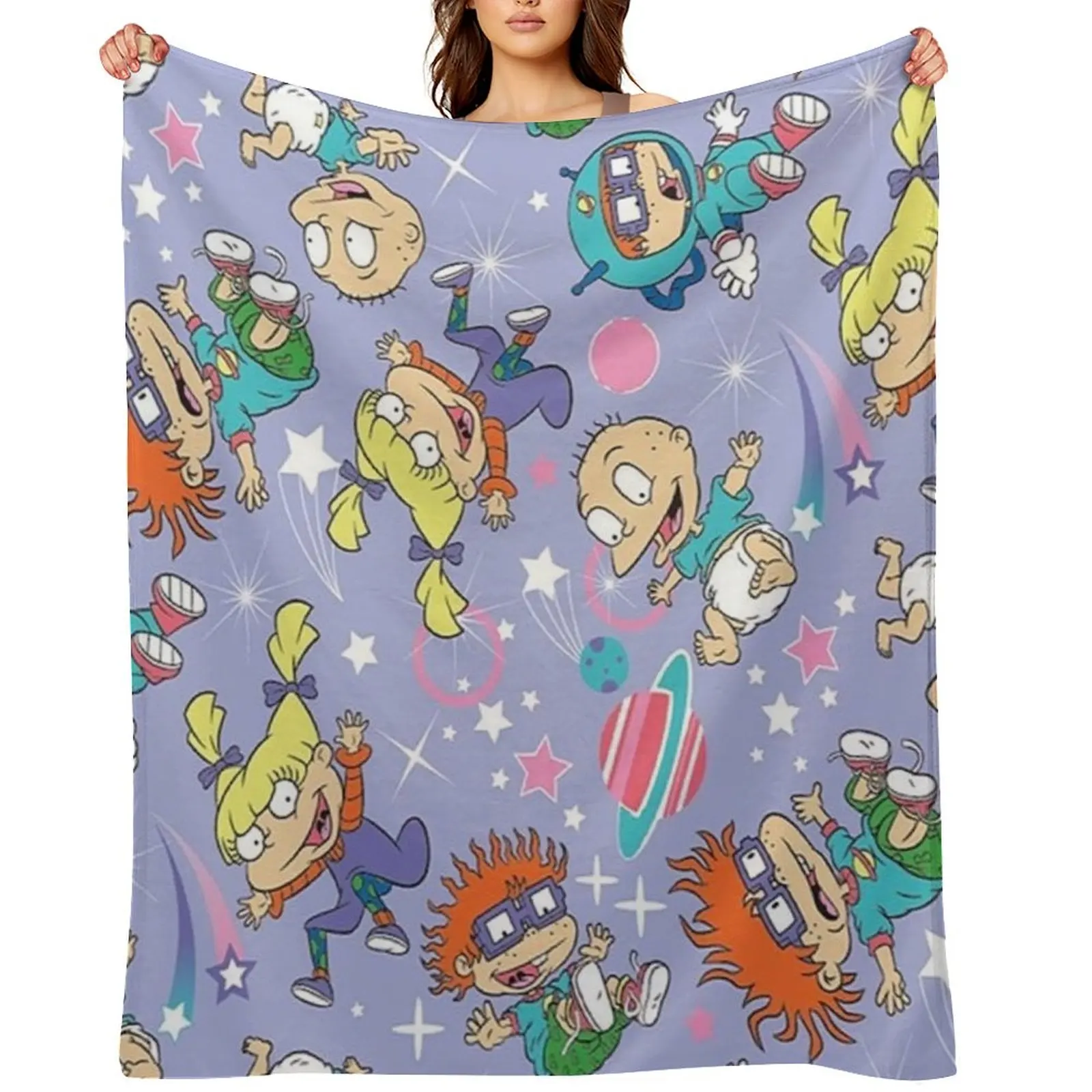 

Rugrat Throw Blanket Travel Decorative Throw Thin cosplay anime Blankets
