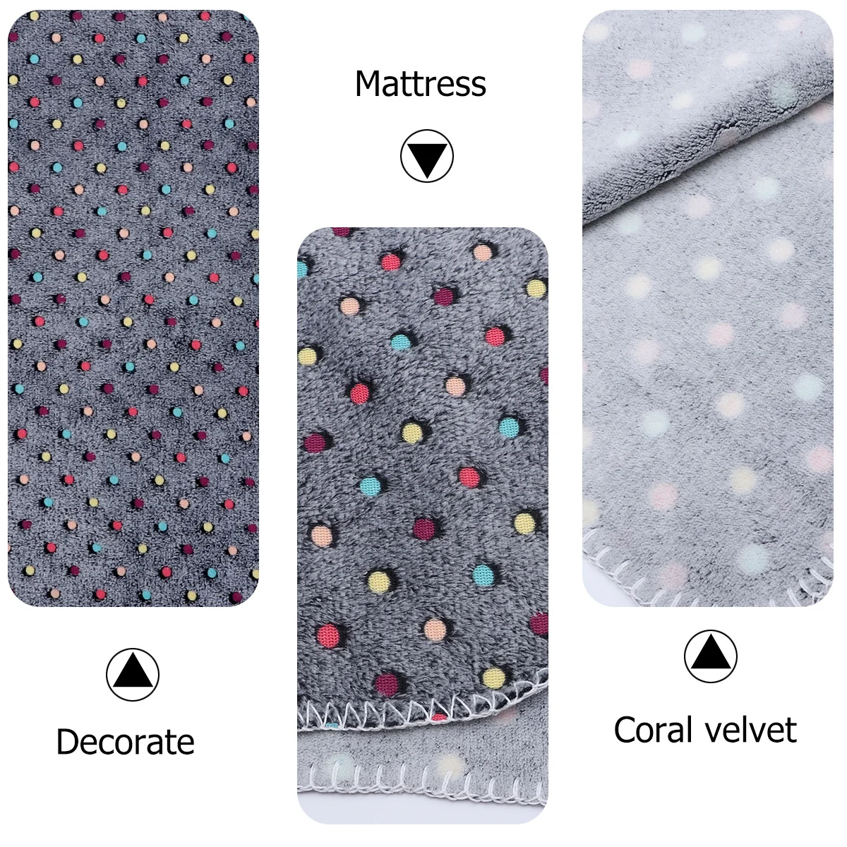 애완동물 산호 양모 담요 부드럽고 따뜻한 강아지 고양이 침대 커버 매트 강아지 수면 패드 아늑한 켄넬 자동차 여행용 수면 담요 겨울용