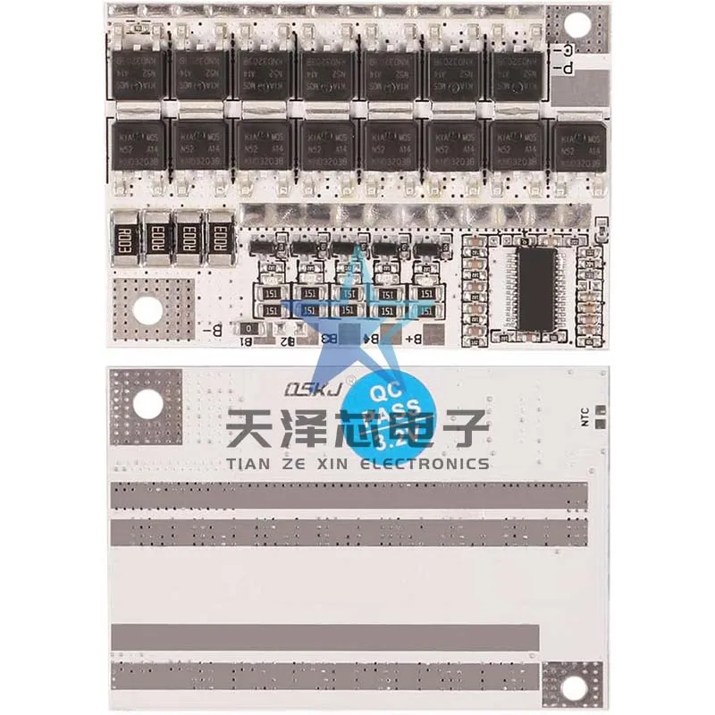 Batería de litio de 3/4/5 cuerdas, 12V, 100A, polímero de litio, fosfato de hierro, placa de protección con equilibrado