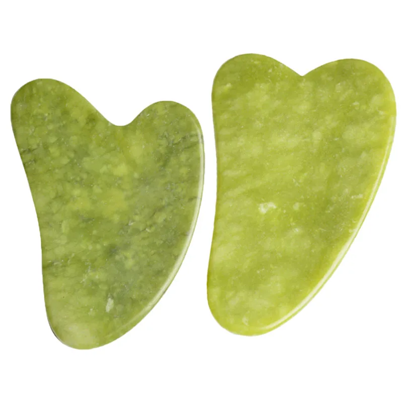 

Natural Gouache Scraper Gua Sha Massage Tools For Body Meridian Scrapping Face Lifting Slimming Skin Detox Beauty Jade Stone