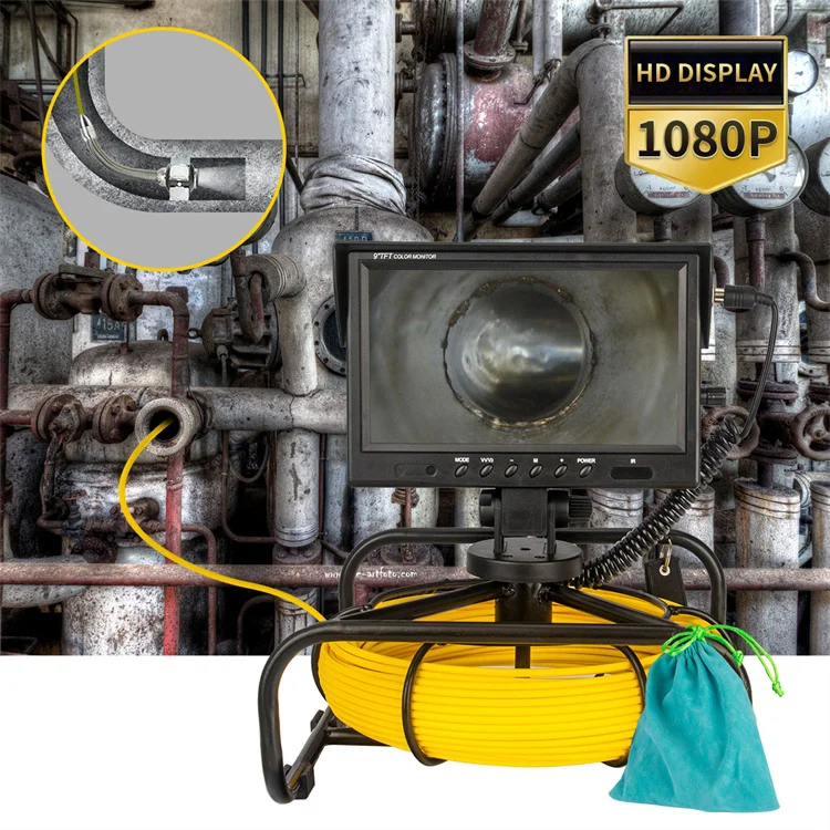 Factory Direct Sale Led Camera White Light Pipe Inspection Camera Pipe Endoscope Sewer Drain Camerapipe Inspection Sewer
