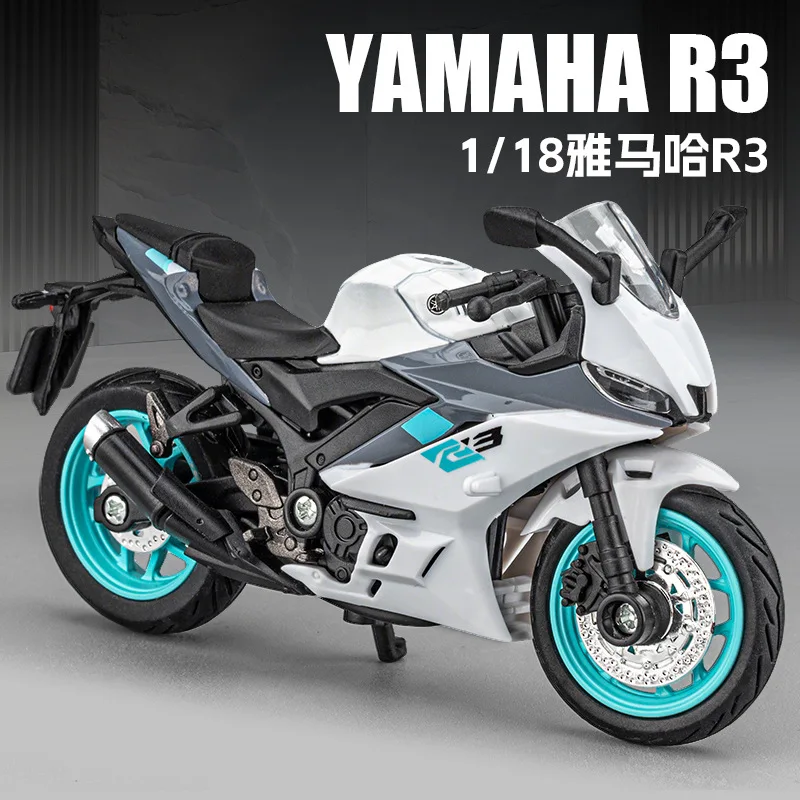 1:18 Yamaha R3 Alloy Car Model Simulation Small Racing Culture Popularization Cross-border Wholesale