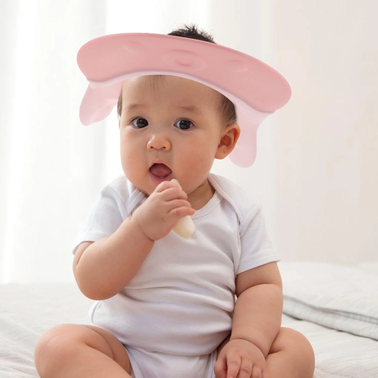 Cuffia per il lavaggio dei capelli per bambini, impermeabile, regolabile, per bagnetto, per shampoo, cappello protettivo, cuffia da doccia per neonati, accessori da bagno per bambini