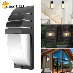 Garden Courtyard Black Aluminium Wall Lamp Waterproof Outdoor 9W LED Porch Wall Light Corridor Balcony Sconce Light  AC85-265V
