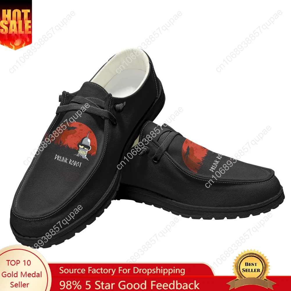 

F-Futuramas Casual Shoes Anime Cartoon Cute Flat Shoe Men Woman Breathable Outdoor Lightweight Footwear Couple Custom Made Shoe