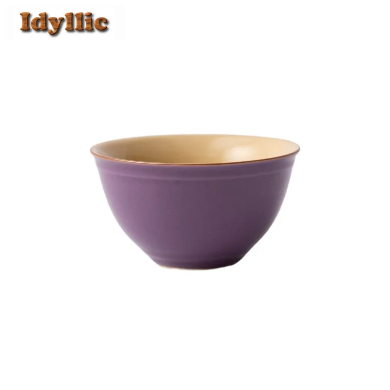 2 قطعة/الوحدة الأرجواني رو فرن فنجان الشاي الإبداعية وعاء الشاي القدح الشاي تذوق كوب شخصي Chazhan ماستر أكواب Teaware اكسسوارات الحرفية 75 مللي #6