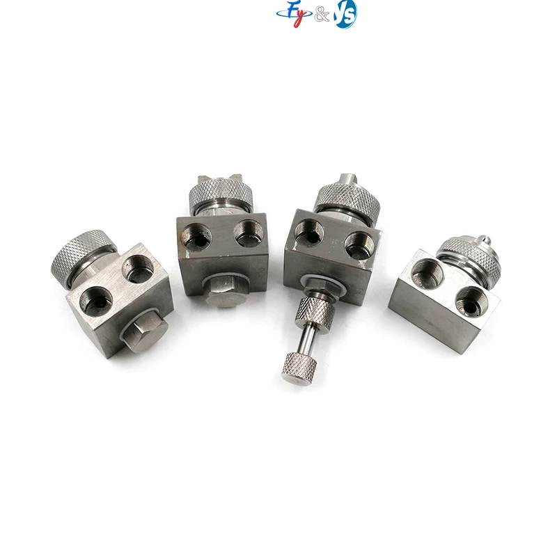 

JAC Stainless Steel Dual Inlet Adjustable Air Atomizing Nozzle, Two-Fluid External Mixing Fine Mist Spray Head Double Regulator