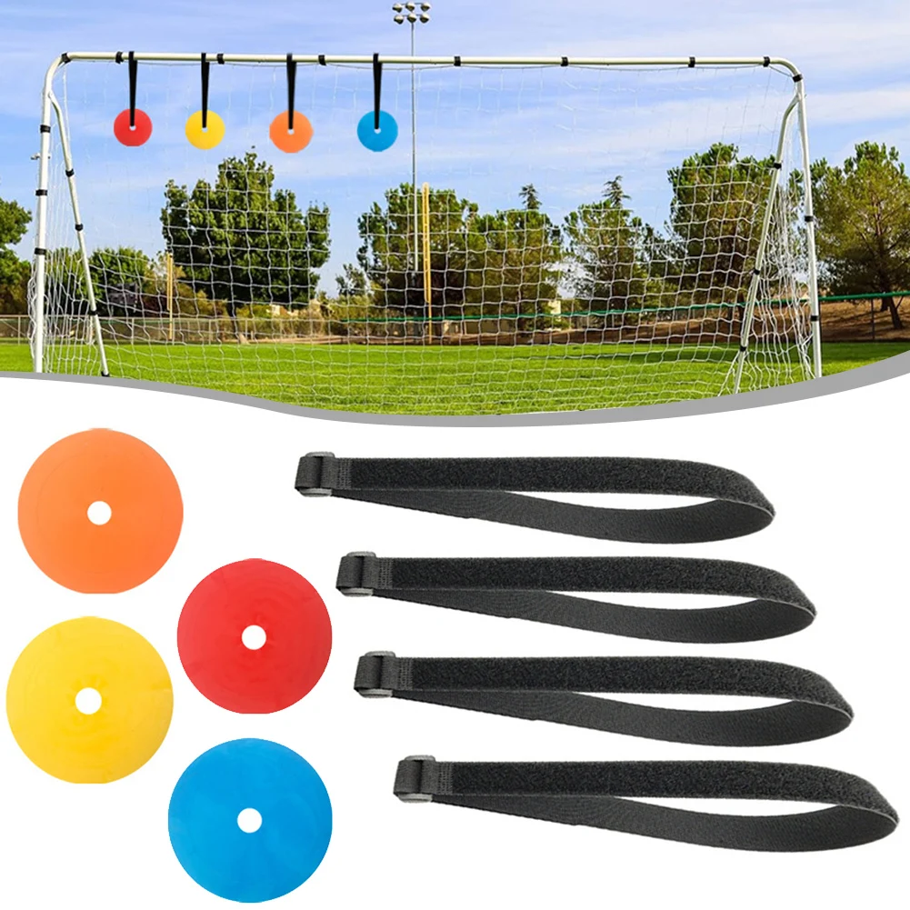 4pcs Soccer Goal Target With Adjustable Tapes Discs Reactive Agility Target For Football Training Equipment Goal Shoot Target