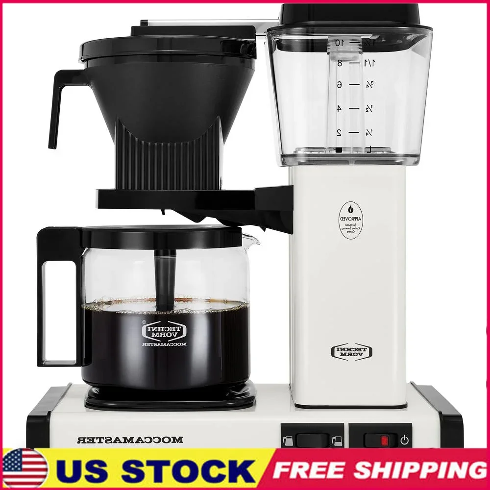 Coffee Maker 10-Cup Drip Machine Pump-Free Automatic Shut-Off Quiet Brewing Selector 40oz Pot Fast Brewing Safe Energy Efficient