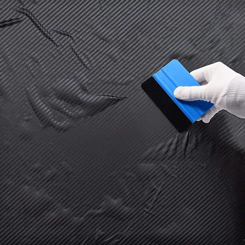 1-4 Pcs Car Film Scraper Vinyl Wrap Film Card Squeegee Auto Foil Wrapping Suede Felt Scraper Car Styling Sticker Accessories image 2