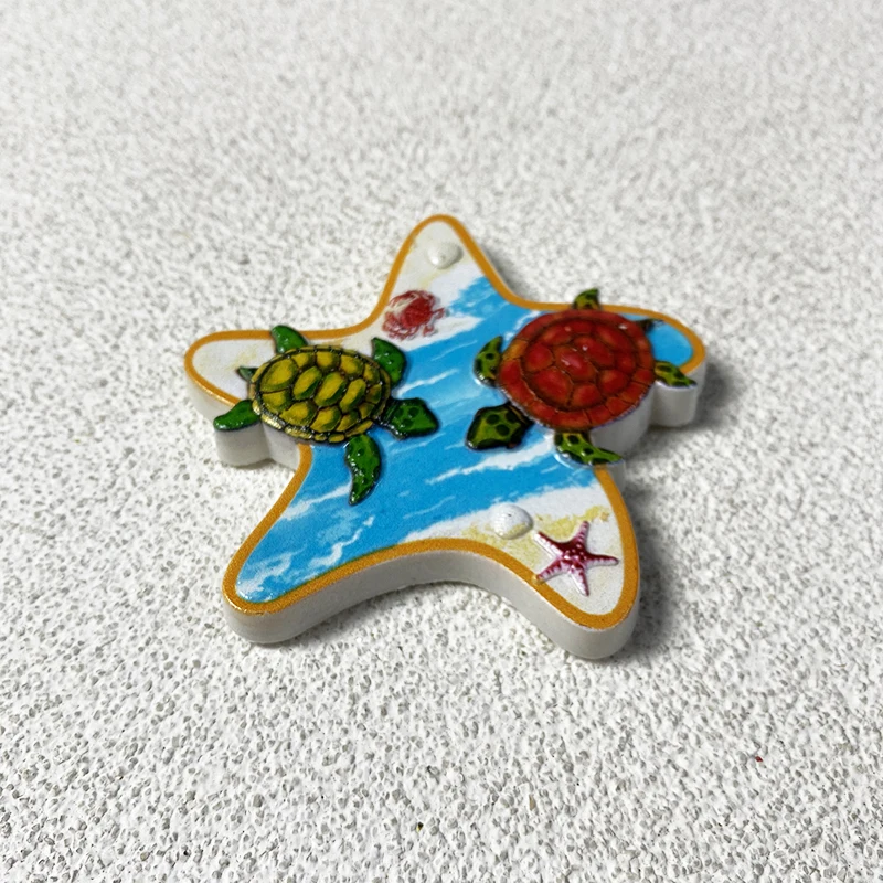 Bahamas Travel Souvenirs Home Improvement Items Collection Crafts Starfish, Sea Turtle 3D stereo magnetic fridge magnets