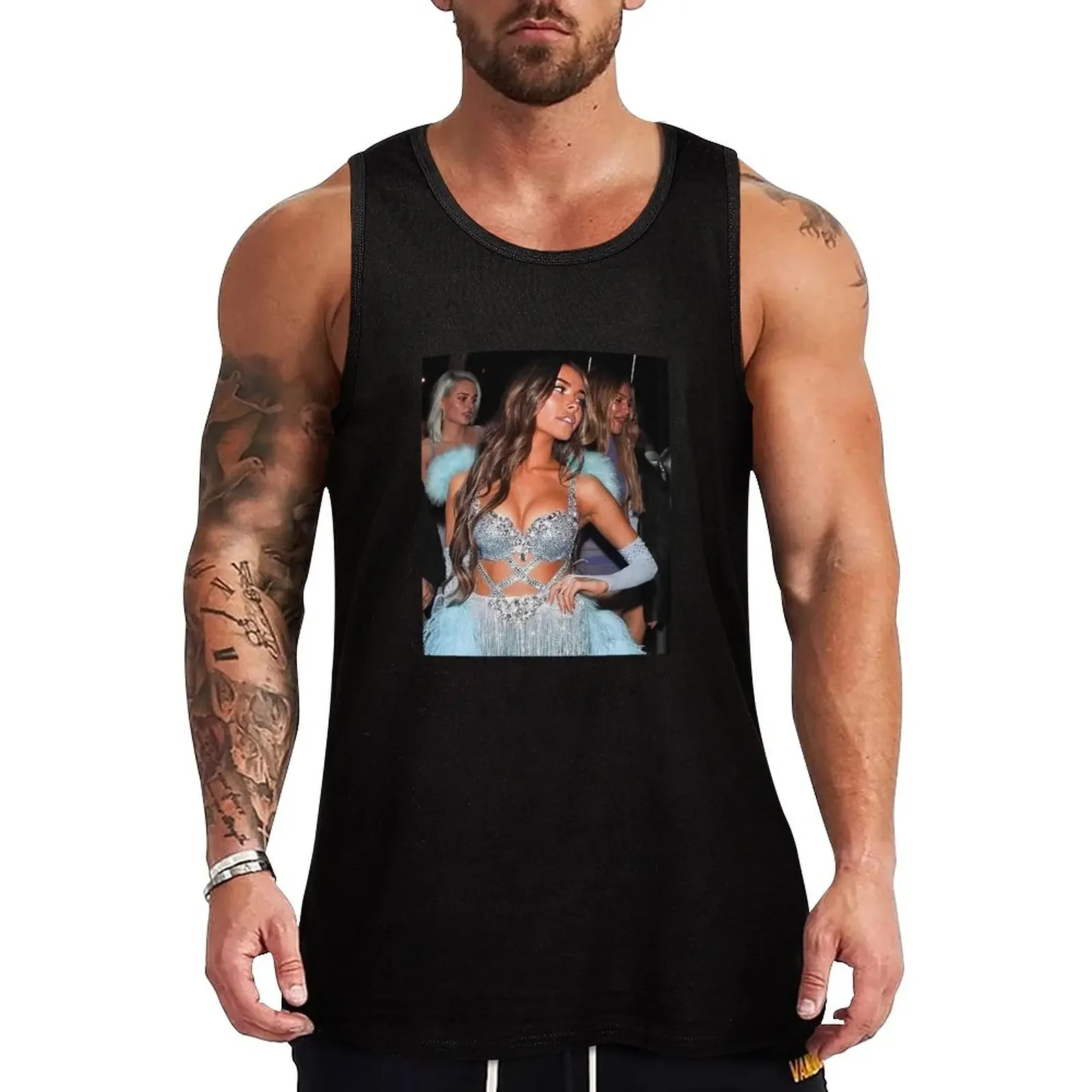 

New before beer show Tank Top Men's sleeveless gym shirts sleeveless shirt man quick-drying t-shirt gym top