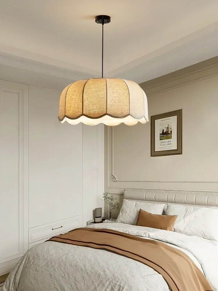 

Vintage Restaurant Living Room Japan Fabric Pendant Light Chandelier Hotel Shop Ceiling Light for Home and Decoration Fixutre