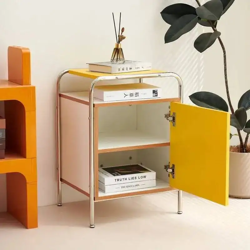 Korean Ins Style Antique Storage Cabinet Simple Bedside Table Side A Few Small Cabinet Modern Shelf Storage Cabinet
