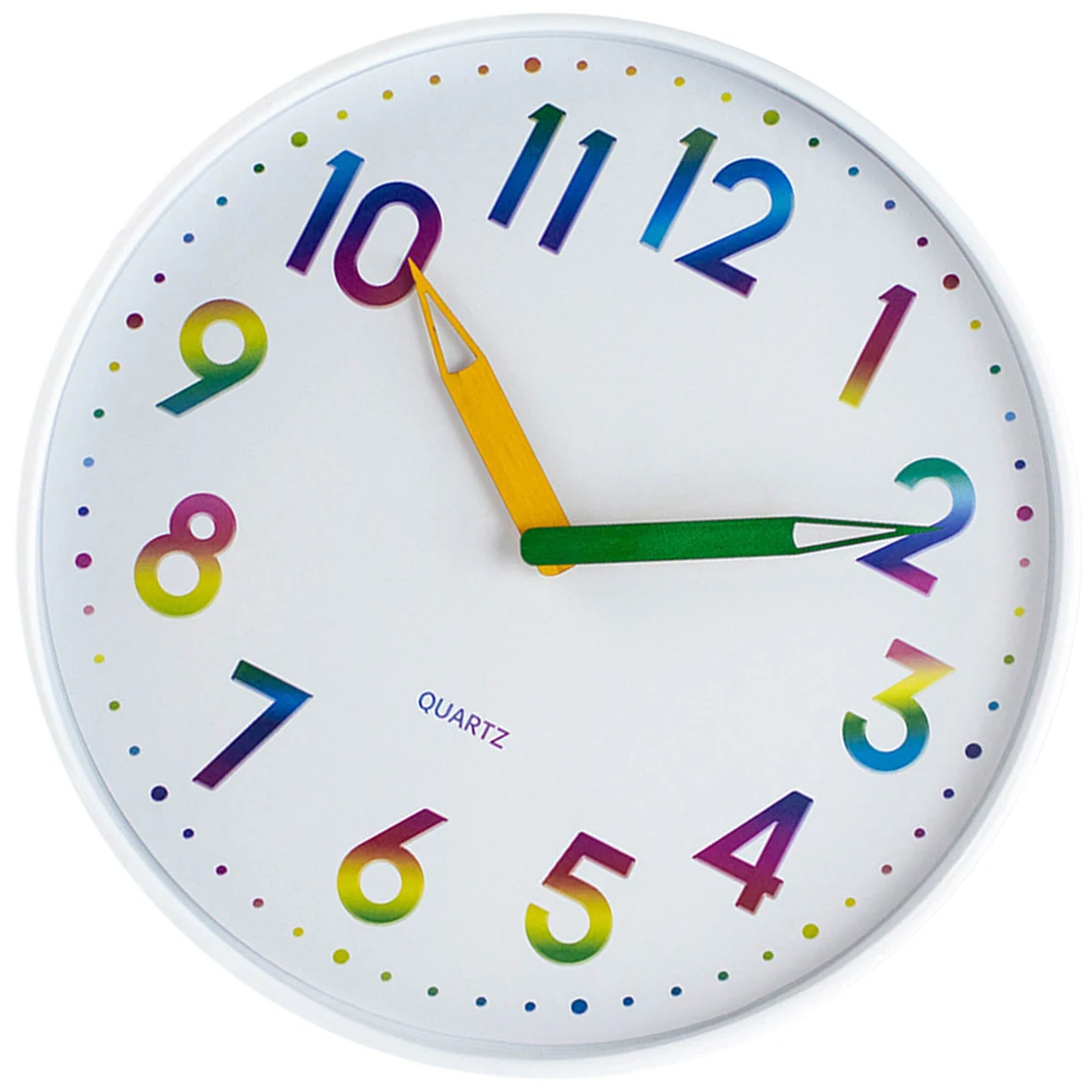 

Cartoon Wall Clock Silent Non-Ticking Operated Easy to Read Modern Decorative for Bedroom Living Room Office Early