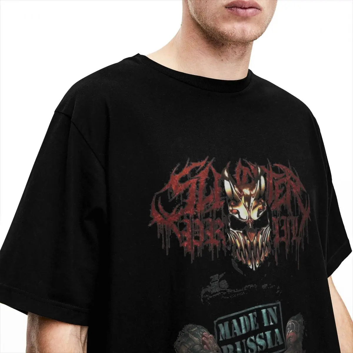 Crazy Death Slaughter To Prevail Kostolom Band T-Shirts for Men Women Cotton metal Tees Shirt Unique Clothing