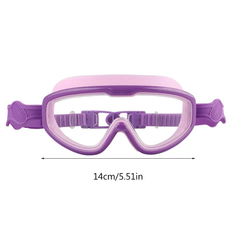 Lunettes de natation de sécurité pour enfants, 6 couleurs, fournitures de piscine d'été, conception 3D, vue large à 180 °, lunettes sous-marines pour enfants de 8 à 13 ans