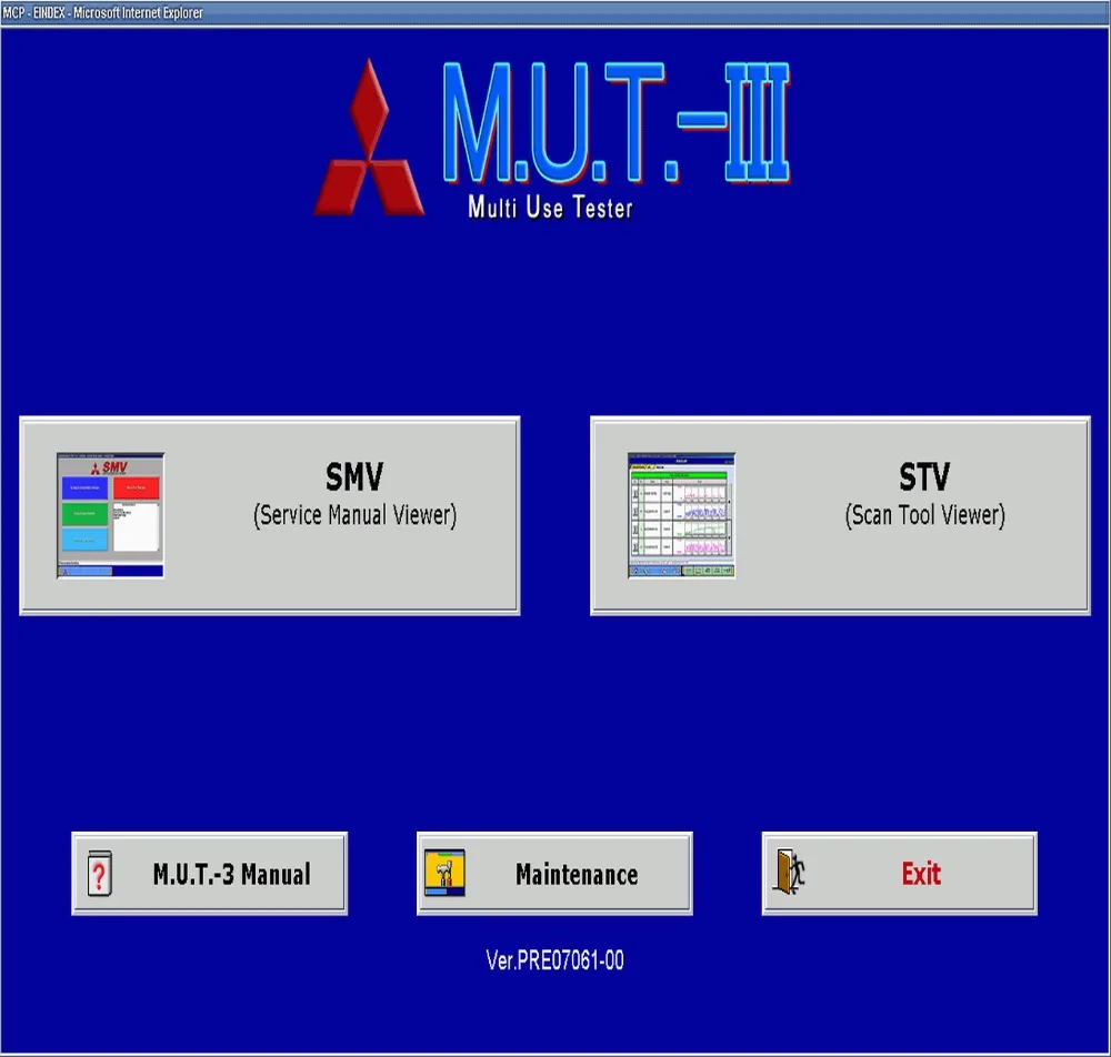 

M.U.T.-III PRE 23061-00 [11.2023] Diagnostic Software For