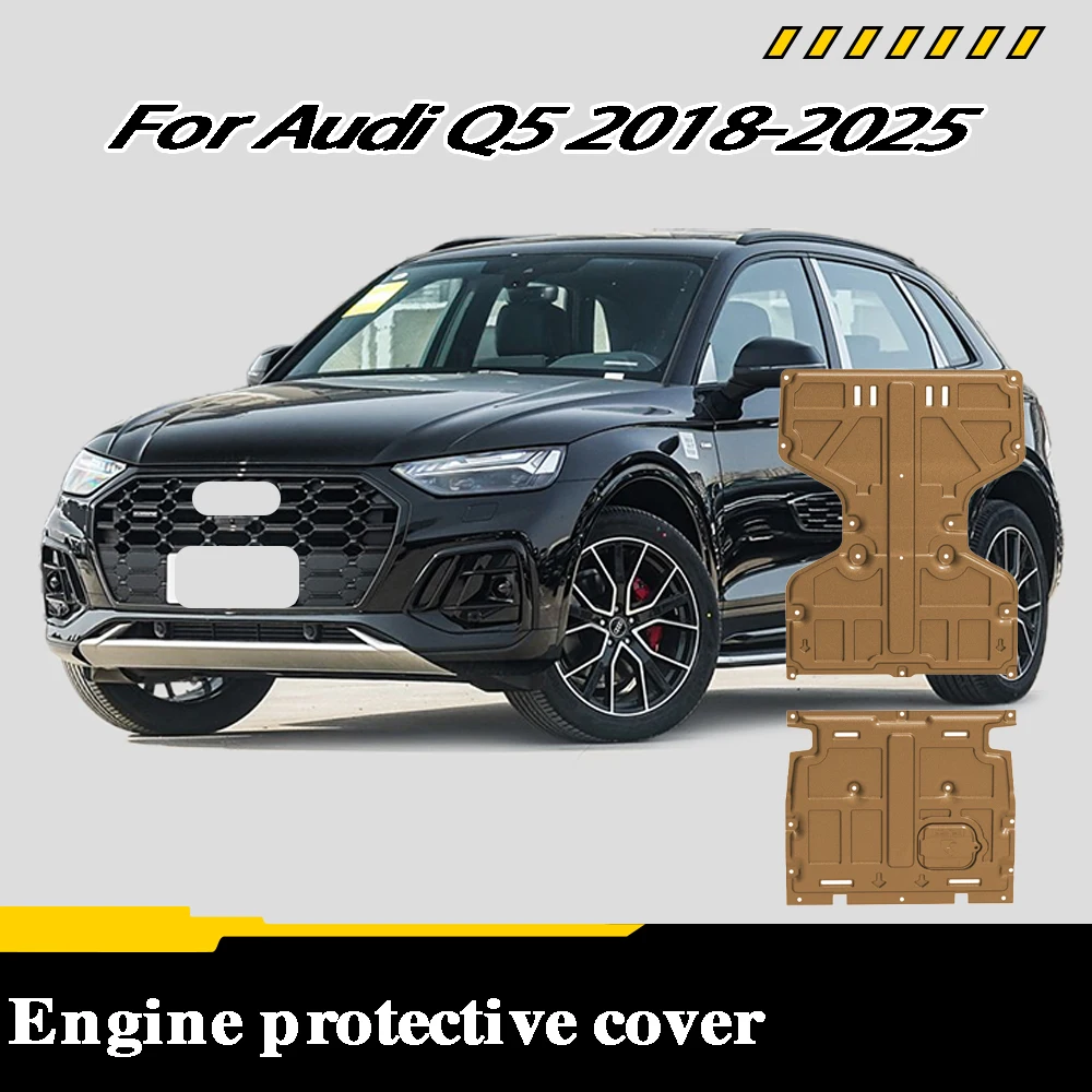 

Front Under Engine Cover For Audi Q5 2018-2025 2.0T Guard Plate Skid Plate Car Engine Protection Panel Mudguard