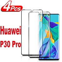 1/4Pcs 3D Screen Protector Glass For Huawei P30 Pro P30Pro Tempered Glass Film