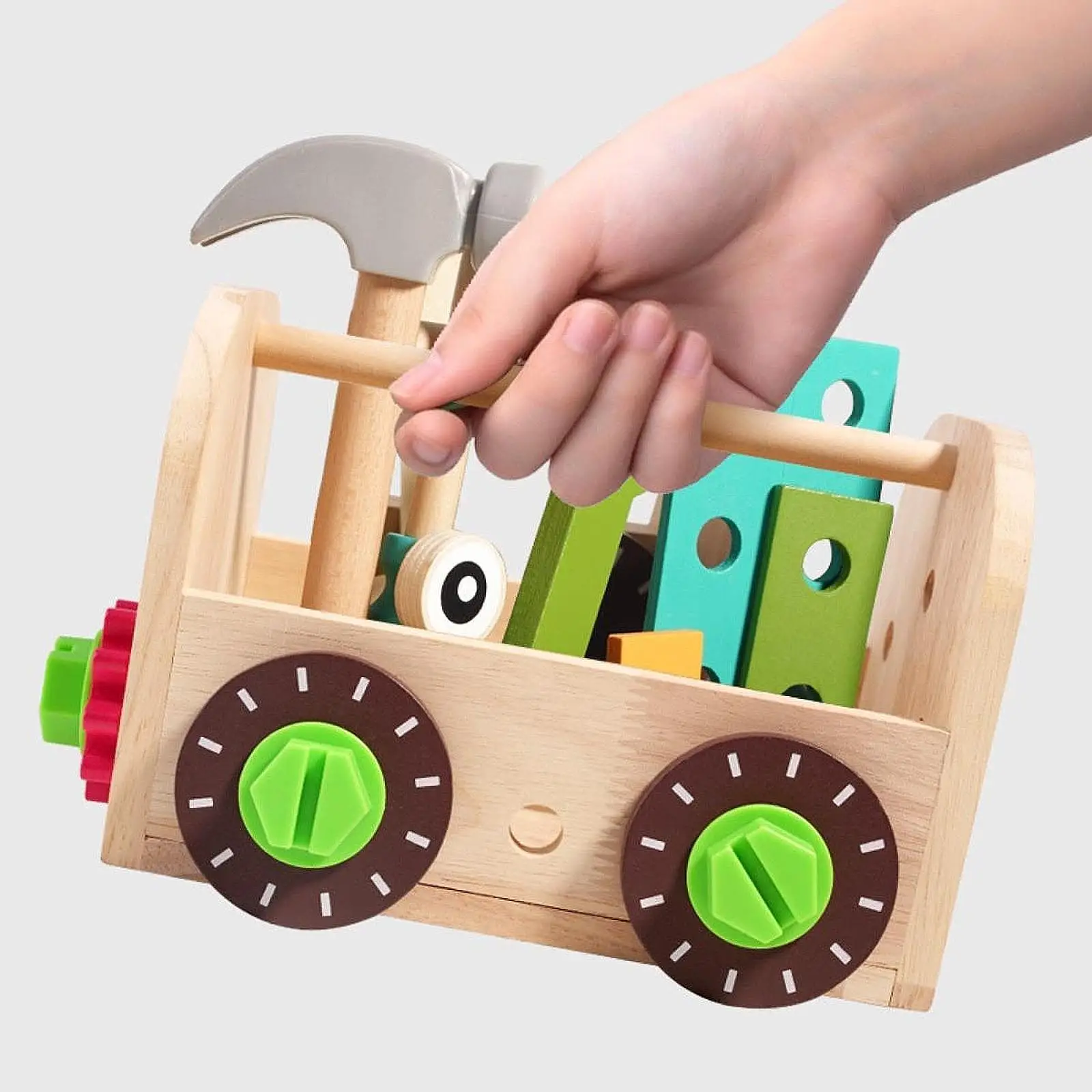 

Kids Tool Set Building Workbench Educational Construction Toy Pretend Play Learning for 2 3 4 5 6 Year Old Boys Girls Gift