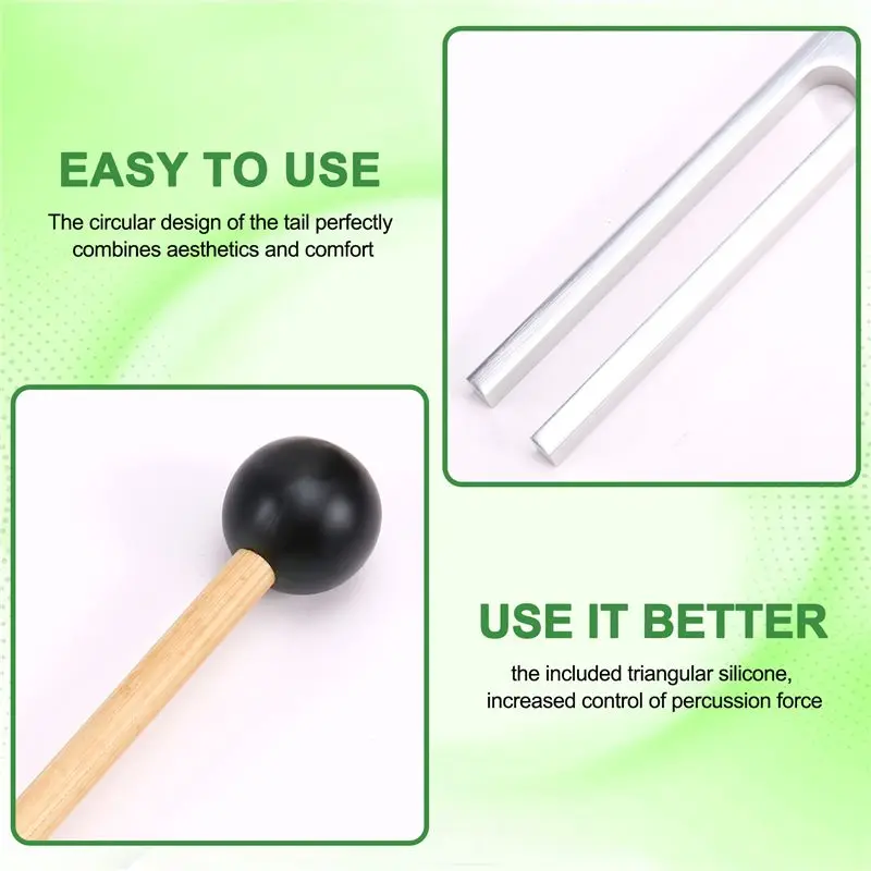 A89E-432 Hz Tuning Fork For Healing Sound Healing Therapy And Yoga 423Hz Aluminum Alloy Tuning Fork