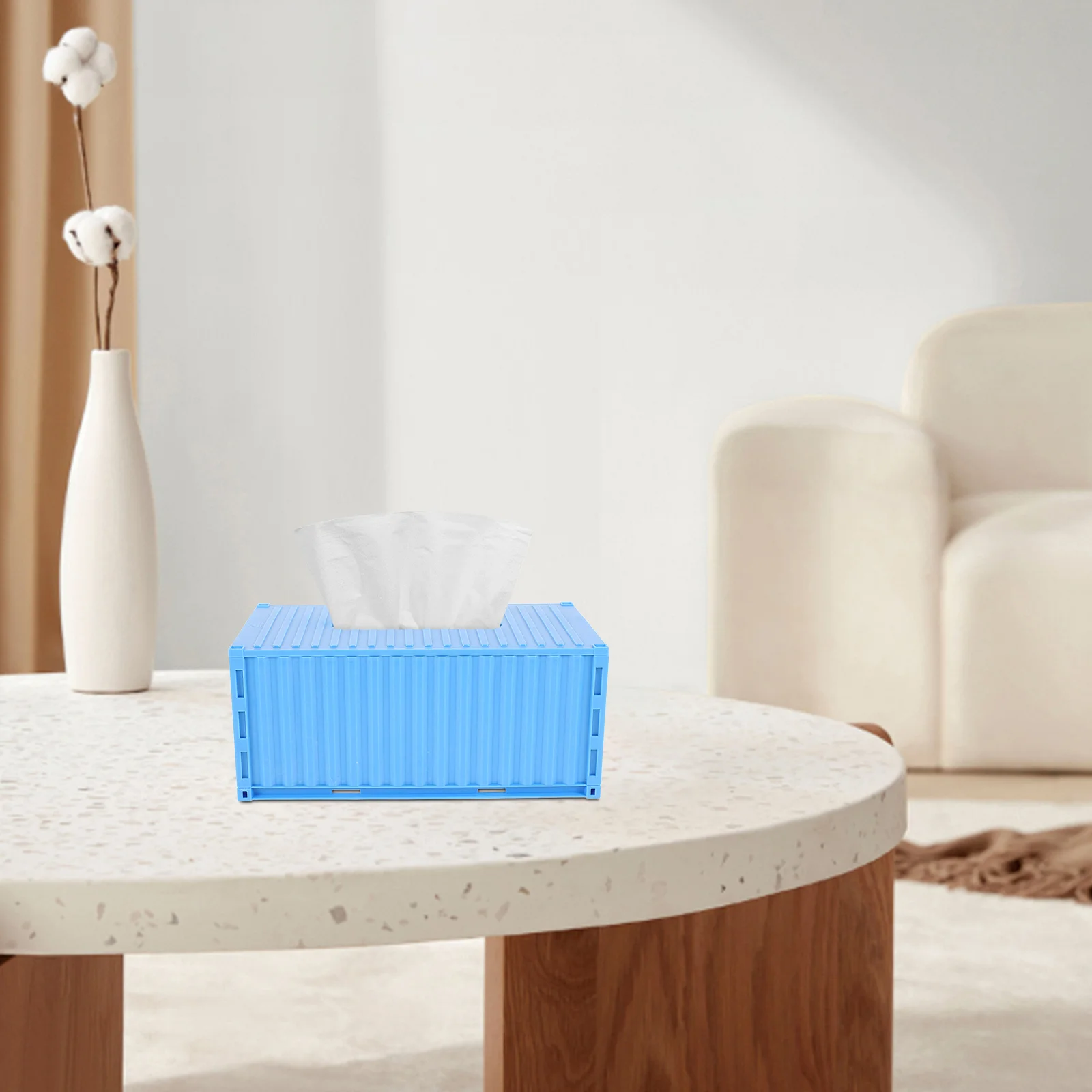 

Rectangular Tissue Box Vintage Shipping Container Style Napkin Dispenser For Kitchen Dining Car Interior Storage Organizer