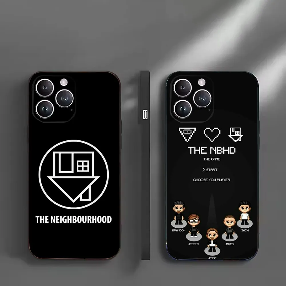 Band The N-Neighborhood N-NBHD Phone Case For iPhone16,15,14,13,12 Mini 11 Pro XR,X,XS,MAX 7,8 Plus Silicone Cover Soft Black