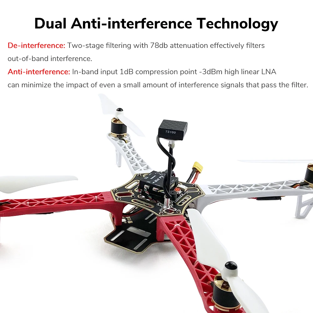 RadioLink TS100 GPS Module M8N/M10N for Pixhawk F4 PIX6 CrossFlight Mini PIX Flight Controller RC Fixed Wing & Multicopter