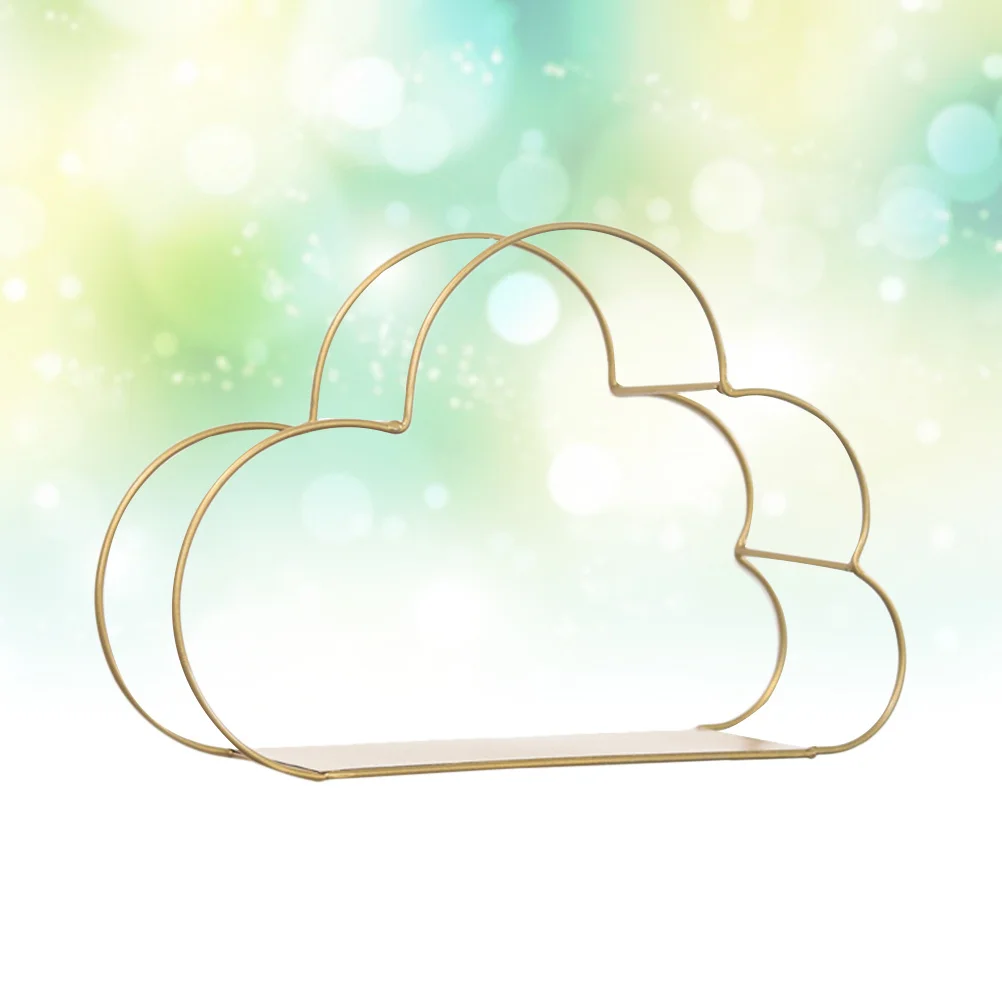 

Cloud Shaped Desktop Book Rack Modern Metal Wire Magazine Holder Black Electroplated Decorative Anticorrosive Neat Tidy Home