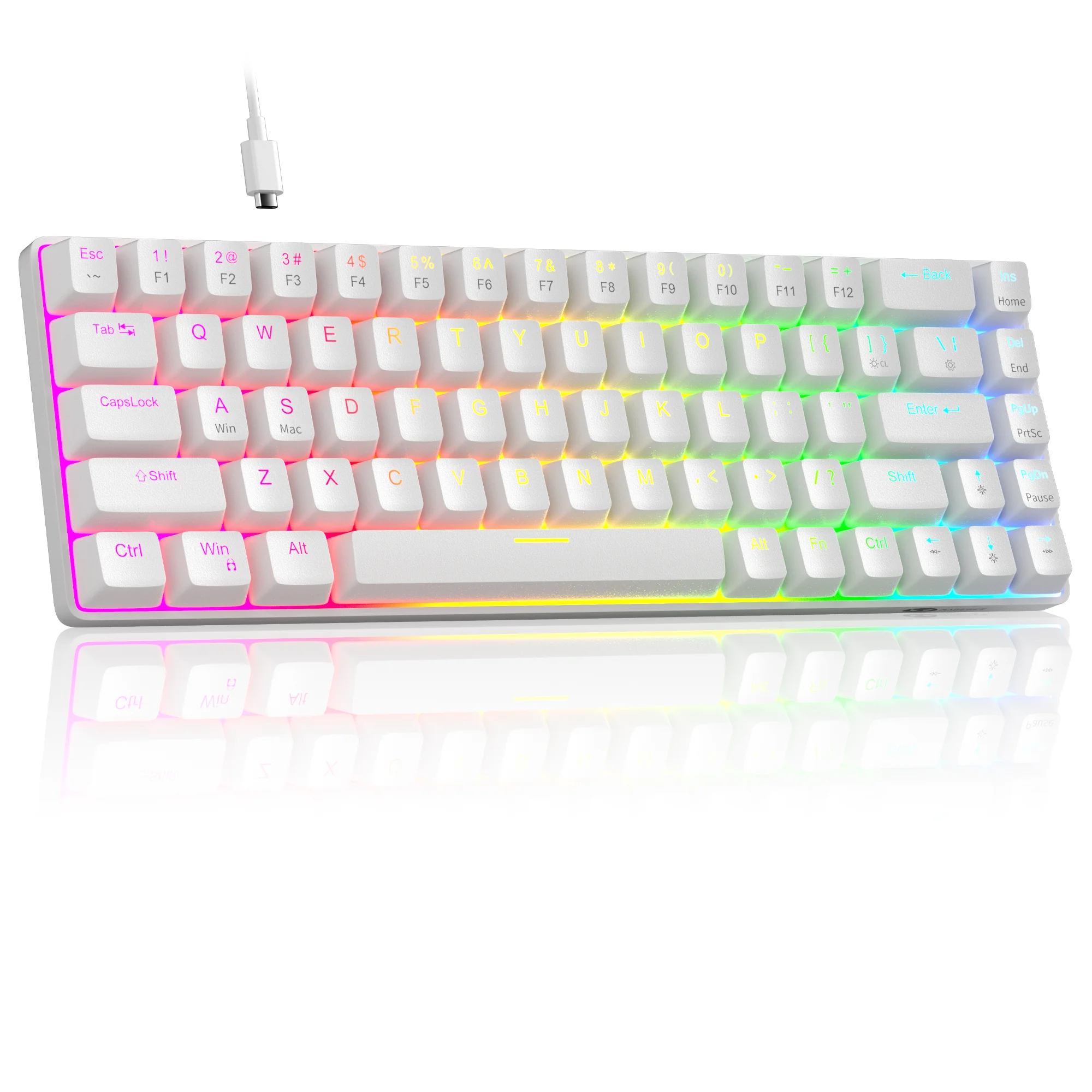 MageGee MK-BOX Wired HE Mechanical Keyboard 60% RGB Light Hot-Swap Magnetic Switch RT Function Mini Keyboard for Gamer PC Laptop