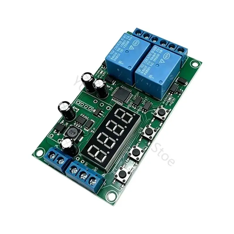 96BA 7-30V 2-Channel Delay Control Board with Display for Low-Power Sequencing