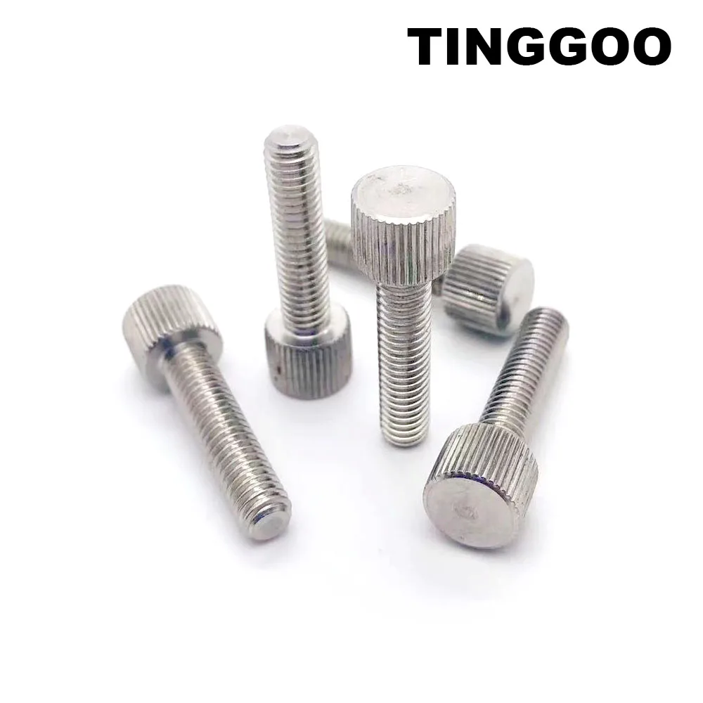 

2/5/10pcs M2 M2.5 M3 M4 M5 M6 M8 304 Stainless Steel Knurled Flat Round Small Head Hand Tighten Thumb Screw Bolt Adjust Toolless