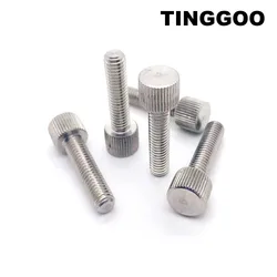 2/5/10pcs M2 M2.5 M3 M4 M5 M6 M8 304 Stainless Steel Knurled Flat Round Small Head Hand Tighten Thumb Screw Bolt Adjust Toolless