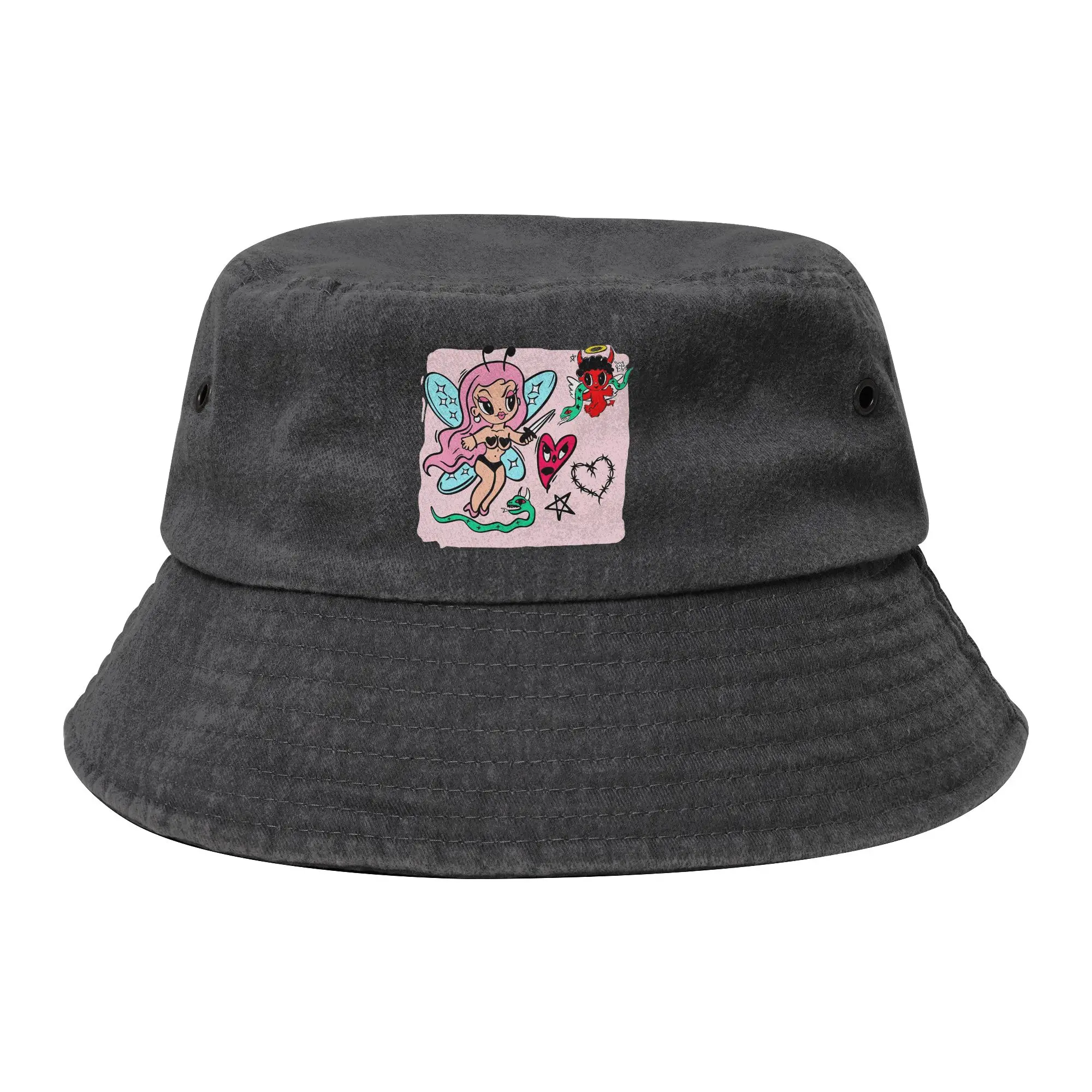 Vocation Karol G Bichota Season Bucket Hat Unisex Distressed Denim Sun Hat  Bob Hat Fishing Fisherman Hat