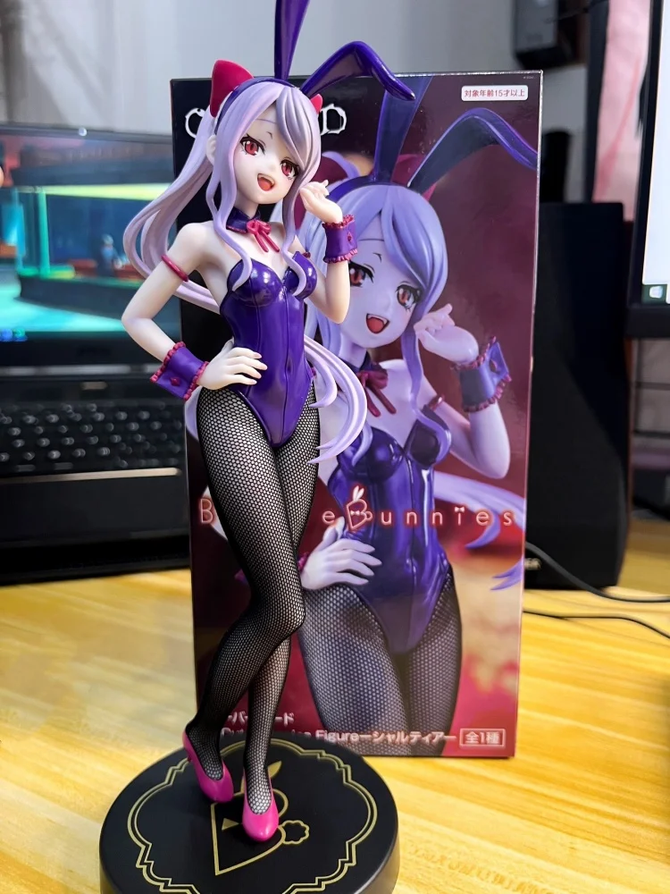 FuRyu BiCute Bunnies Shalltear Bloodfallen Bunny Girl Overlord Origina Collectible Model Anime Figure Toys 26cm Doll