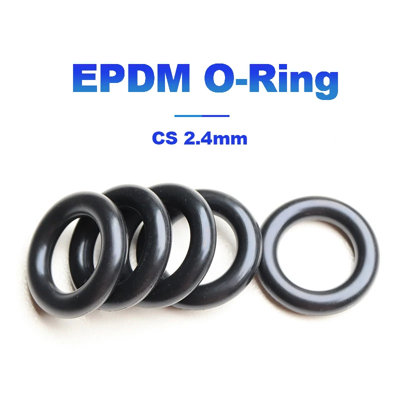 CS 2.4mm EPDM O-Ring Gasket Sealing Exhaust Installation Rubber Insulator Grommet OD 6/7/8/9/10-160mm EPDM Sealing Accessories