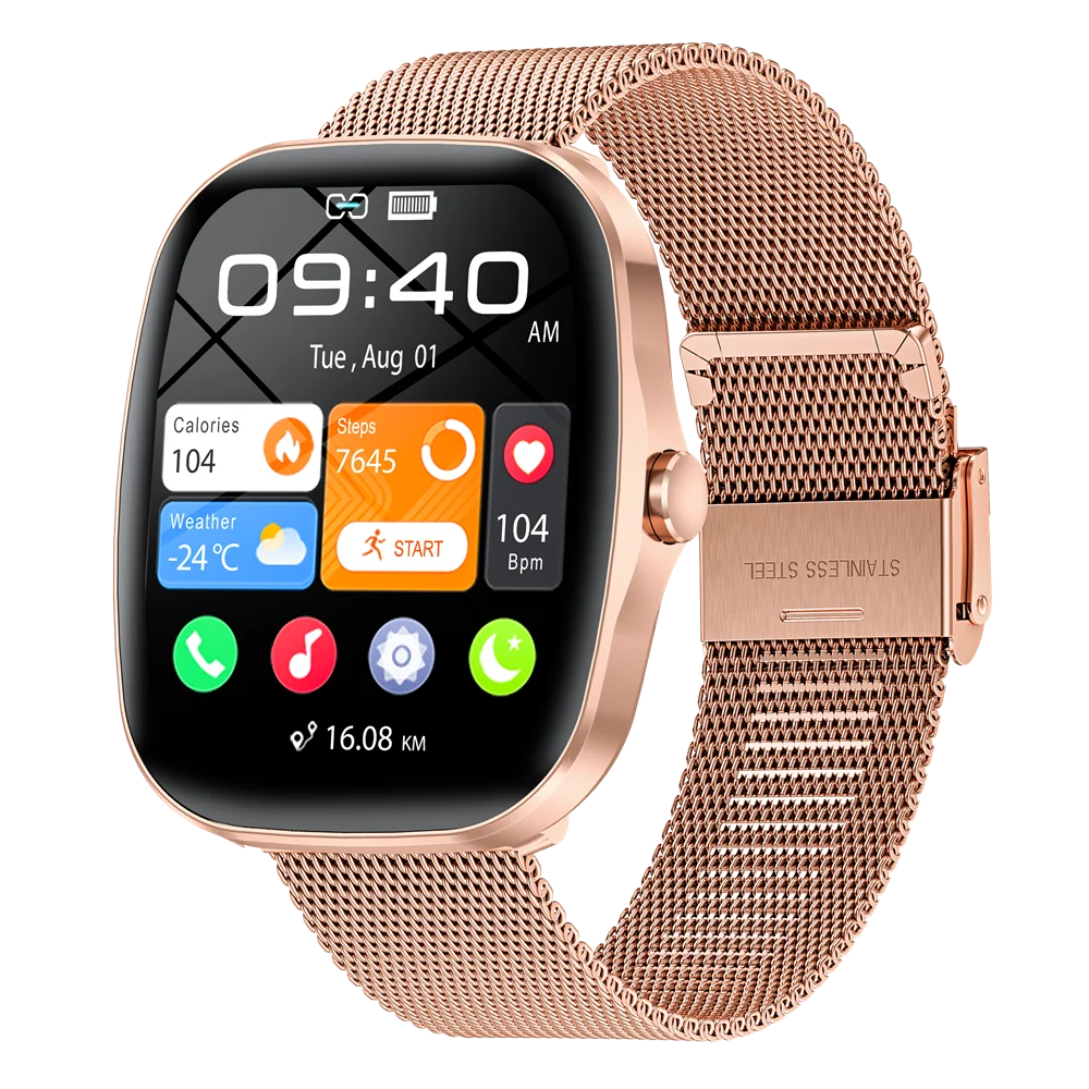 LIGE 2025 New Smartwatch AI Voice Bluetooth Call Message Reminder Heart Rate Health Monitoring Smart Watch Gift For Men Women
