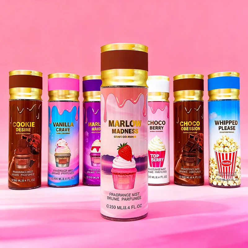 

Парфюм для гастрономии 250 мл: Ванильный Фанатик, Шоколадный Взрыв и Ягодный Джем — роскошный, арабский, стойкий аромат-спрей