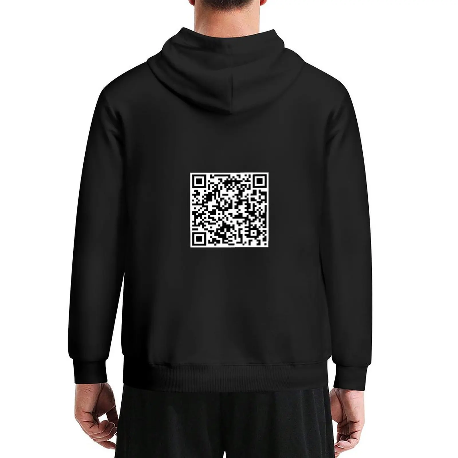 

Rick Roll QR Hoodie korean autumn clothes blouse graphic t shirts men japanese style hoodie graphic