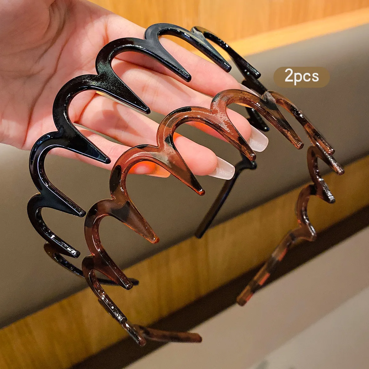 

2Pcs Non Slip Teeth Hair Clips Daily Women Hair Styling Accessories