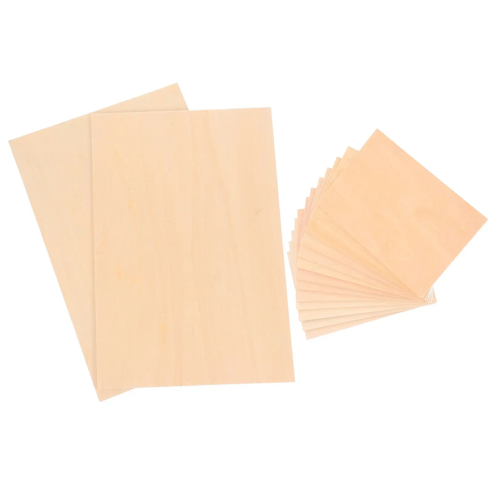 

14 Pcs 3mm Basswood Plywood Sheets Multi-layered Durable Boards for DIY Crafts Furniture Thin Wood Panels Unfinished Shelf