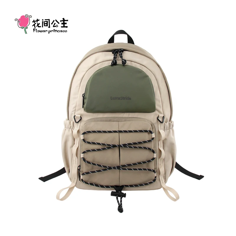 

Flower Princess Luma Stride Original New Bag Schoolbag Large Backpack Commuting Travel Multi functional Backpacks for Men Women