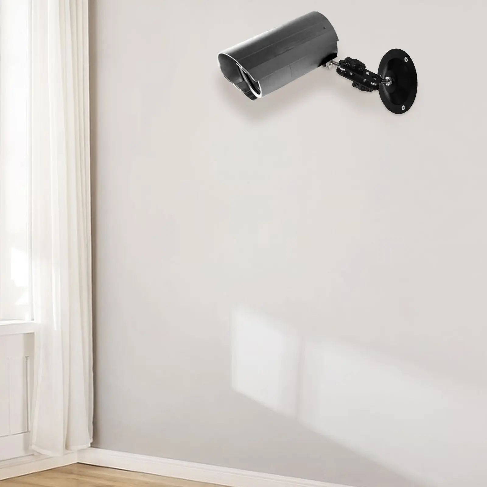 4Sets Wall Camera Shelf Security Camera Stand Wall Mount Floating Shelf for Bedroom Living Room Stable Adjustable Viewing