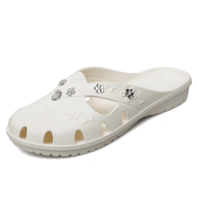 شباشب نسائية قابلة للتنفس للاستخدام الخارجي شباشب جيلي للسيدات أحذية داخلية للشاطئ والشاطئ بفتحة روما في الصيف Zapatos De Mujer #2