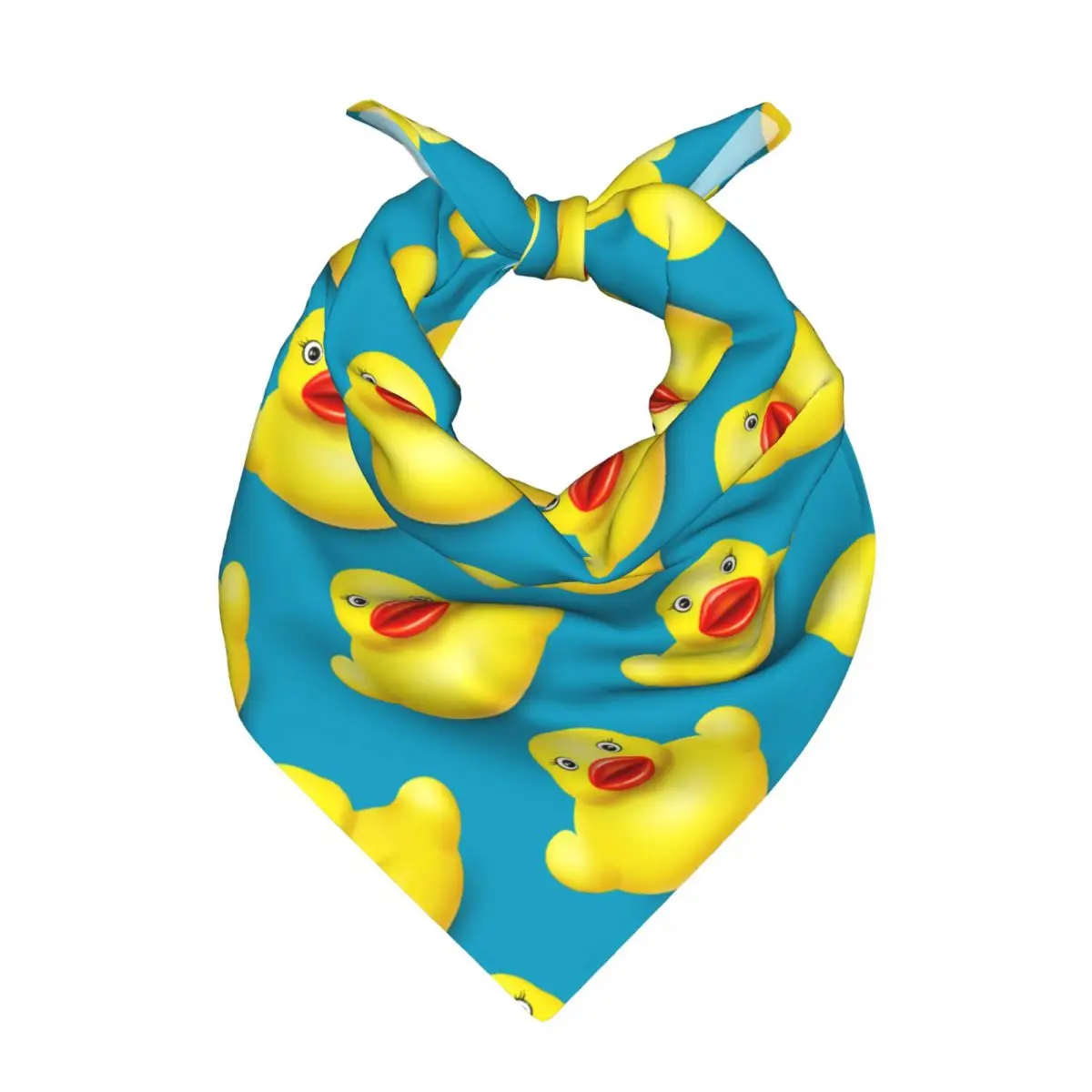 Yellow Classic Ducks Graphic Square Towel Multifunctional Neck Scarf Hair Bandana