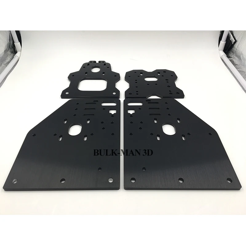 Bulk-Man 3D  Aluminum OX CNC Plate Sets 6063-T5 Aluminum 4pcs Sets 6mm Thickness for OX CNC XYZ Mechanical Builds